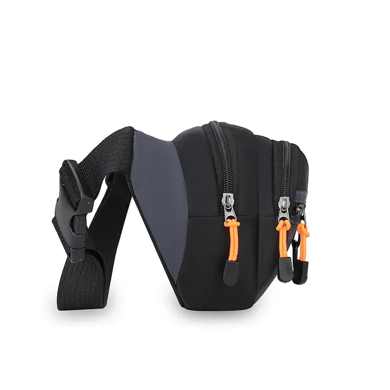 FASHION Waterproof Sports Waist Bag Black - Image 7