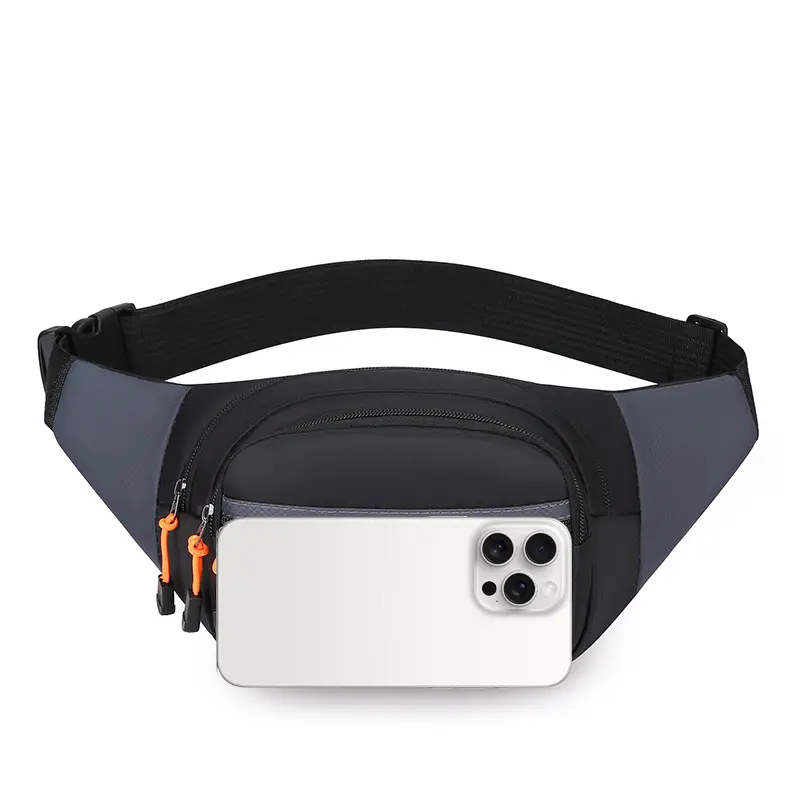 FASHION Waterproof Sports Waist Bag Black - Image 8