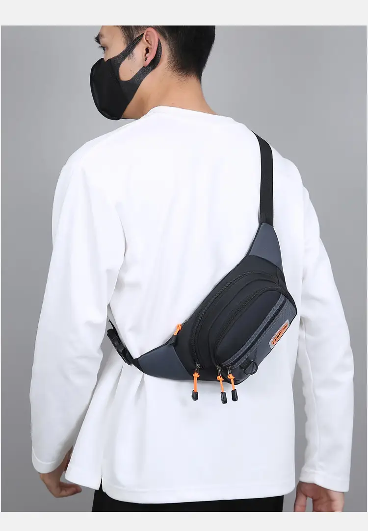 FASHION Waterproof Sports Waist Bag Black — feature 19