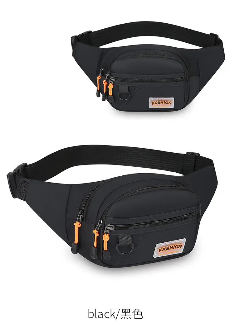 FASHION Waterproof Sports Waist Bag Black — feature 25
