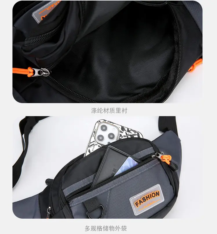FASHION Waterproof Sports Waist Bag Black — feature 34