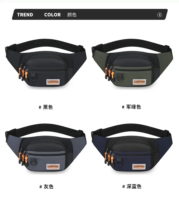 FASHION Waterproof Sports Waist Bag Black — feature 9