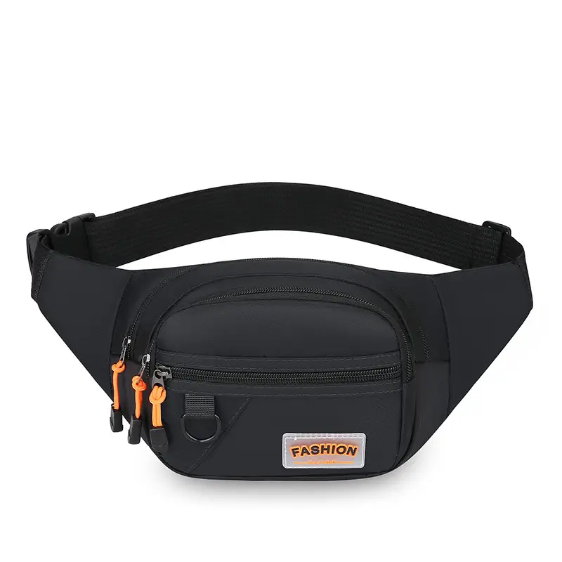 FASHION Waterproof Sports Waist Bag Black - Image 3