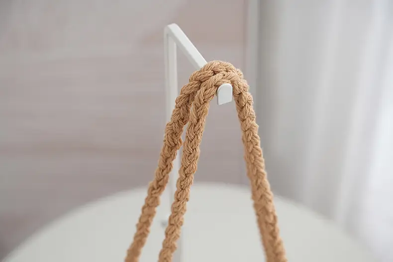 Beige Knitted Tassel Shoulder Bag Crochet — feature 6
