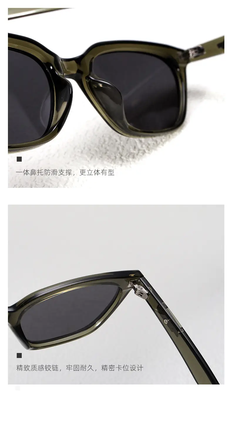 Women Anti-UV K-Style Sunglasses Black — feature 13