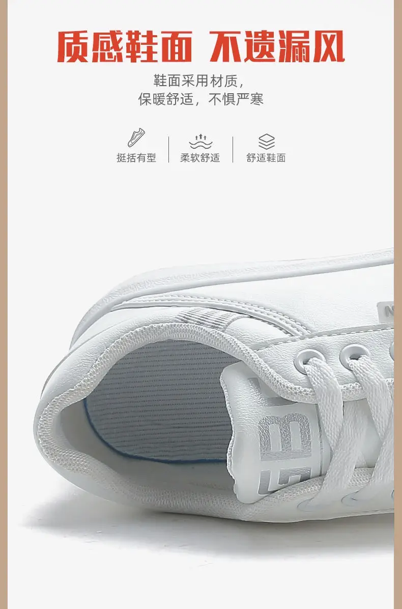 2025 Spring Women's Soft Sole Shoes Leather Surface Non-slip Sneakers Women's Casual Shoes All-match Lightweight sneaker White Shoes — feature 10