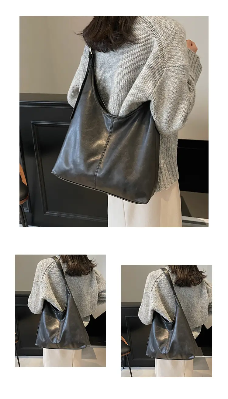 Brown Leather Shoulder Tote Bag for Women — feature 12
