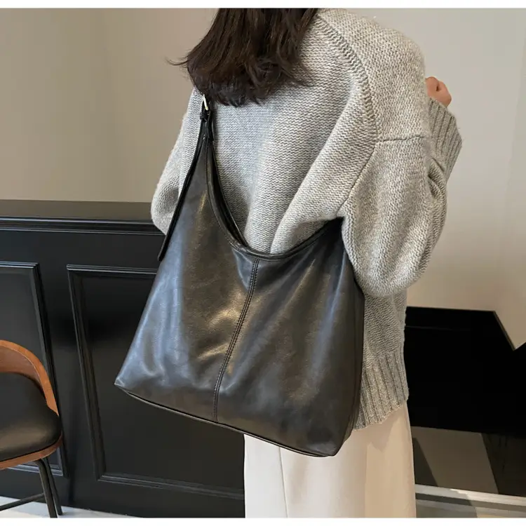 Brown Leather Shoulder Tote Bag for Women — feature 31