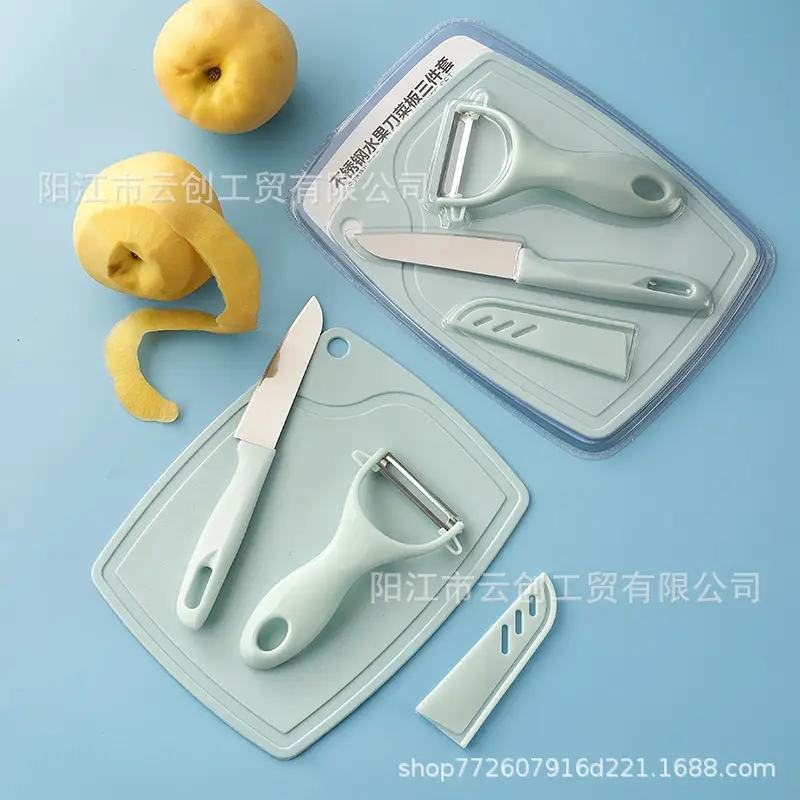 Stainless Steel Fruit Peeler Knife Set - Image 6
