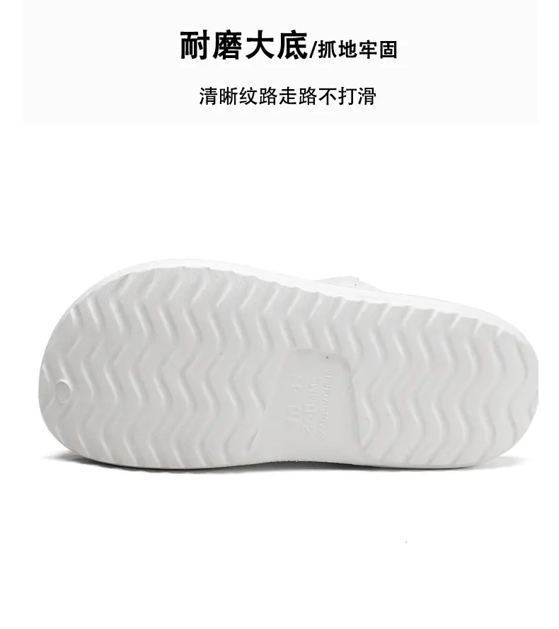 Home Couple Cotton Slippers Autumn and Winter fleece-lined Warm Plush Baotou Cotton Slippers plus size 47 Shit-feeling Cold-proof Cotton Shoes — feature 7
