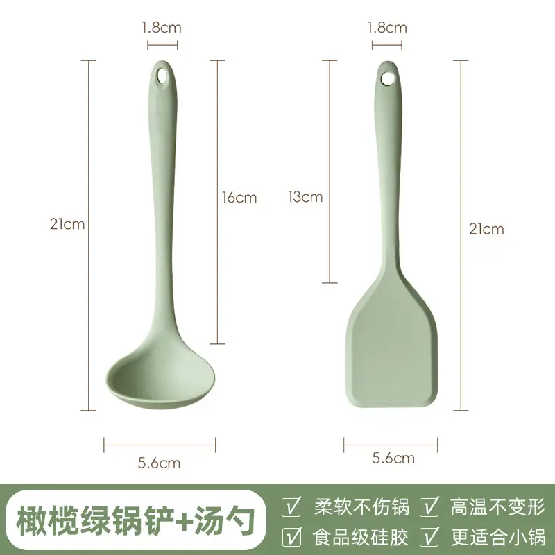 Mini Silicone Spatula Green 31g Non-Stick - Image 6