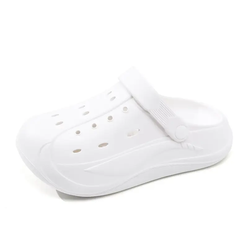 Heightened Hole Shoes Women's Summer Beach Outer Wear Breathable Baotou Home Non-stinky Foot Non-slip Wear-resistant All-match Sandals - Image 9