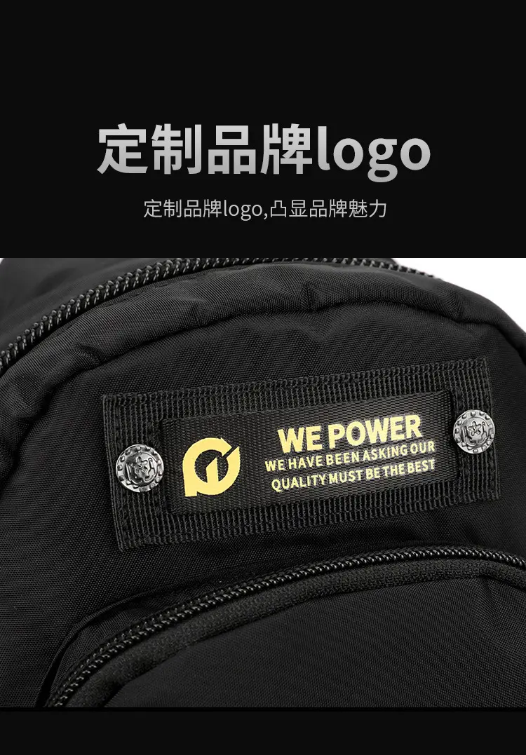 WEPOWER Black Multifunctional Backpack for Men — feature 13