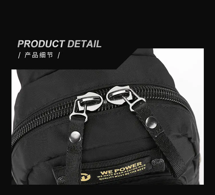 WEPOWER Black Multifunctional Backpack for Men — feature 20