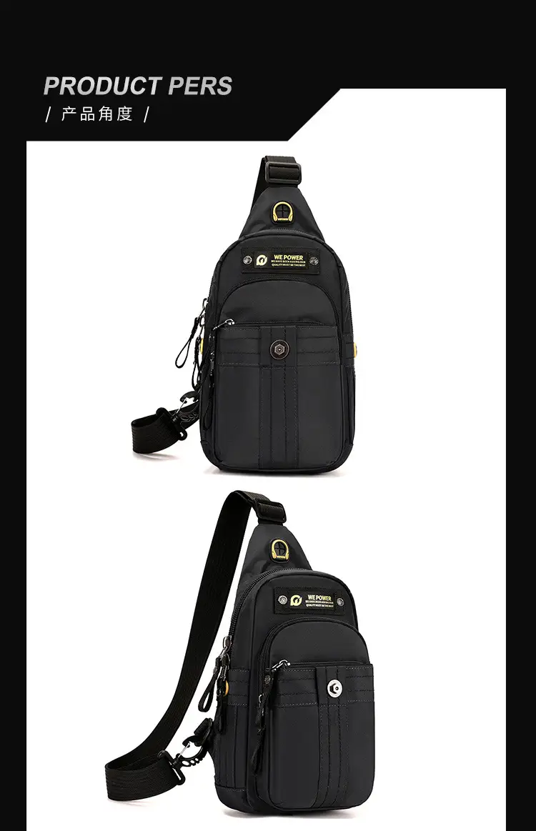 WEPOWER Black Multifunctional Backpack for Men — feature 23