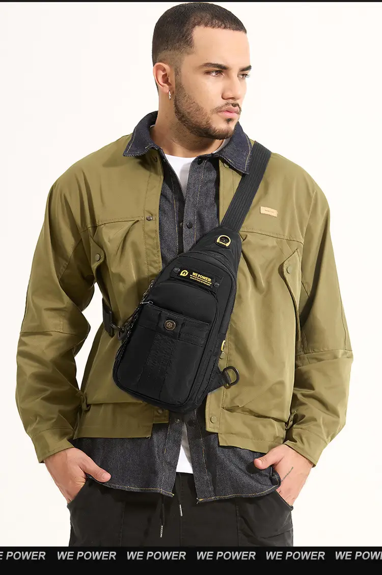 WEPOWER Black Multifunctional Backpack for Men — feature 4