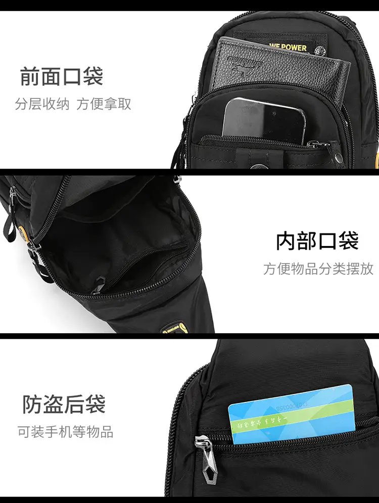 WEPOWER Black Multifunctional Backpack for Men — feature 9