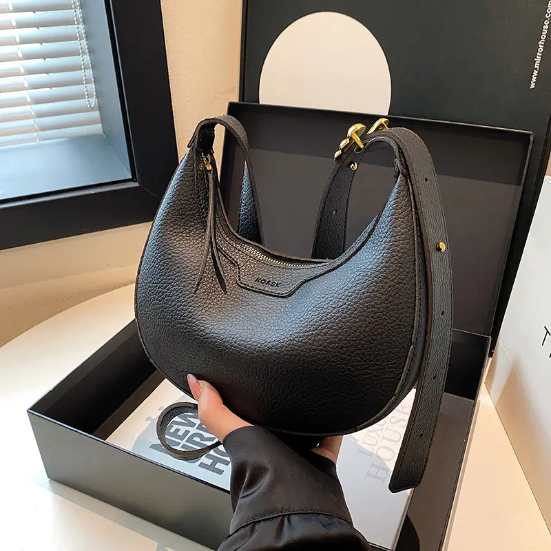 Women's Half Moon Crossbody Bag Niche Design - Image 8