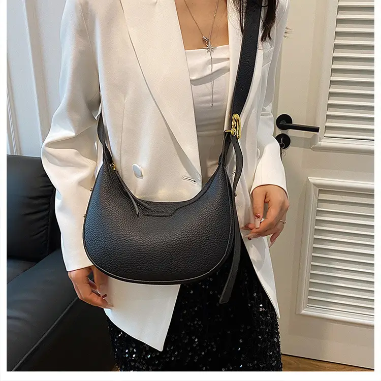 Women's Half Moon Crossbody Bag Niche Design — feature 11