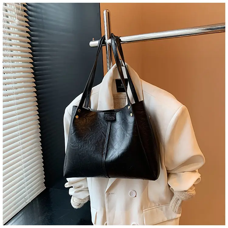 Brown Leather Retro Commuter Tote Bag 2024 — feature 20
