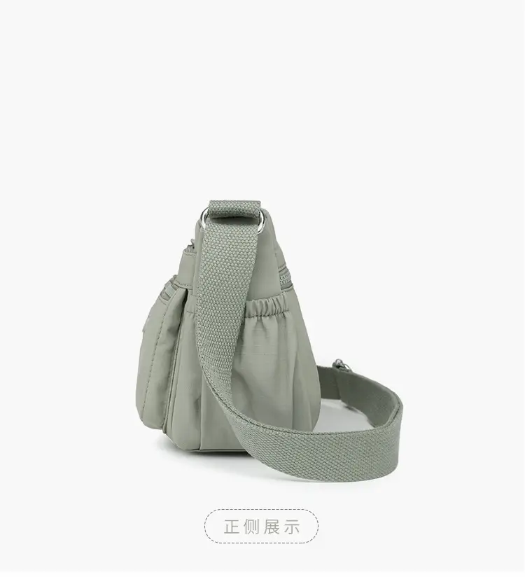 Lightweight Nylon Crossbody Bag for Women Grey — feature 13