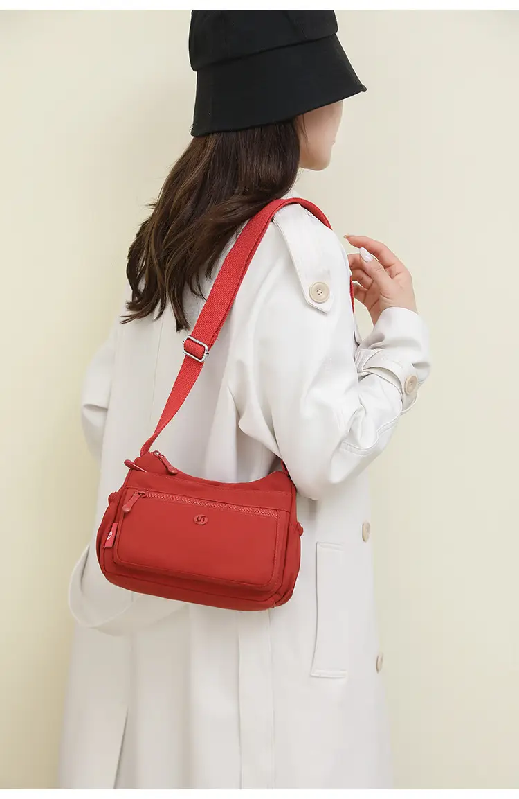 Lightweight Nylon Crossbody Bag for Women Grey — feature 29