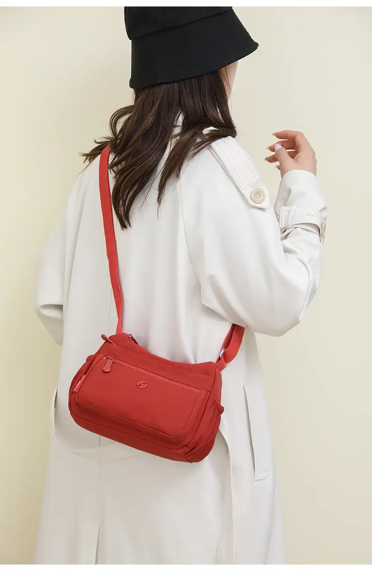 Lightweight Nylon Crossbody Bag for Women Grey — feature 30