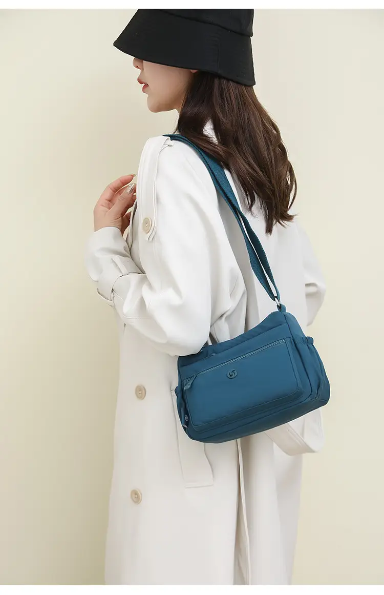 Lightweight Nylon Crossbody Bag for Women Grey — feature 32