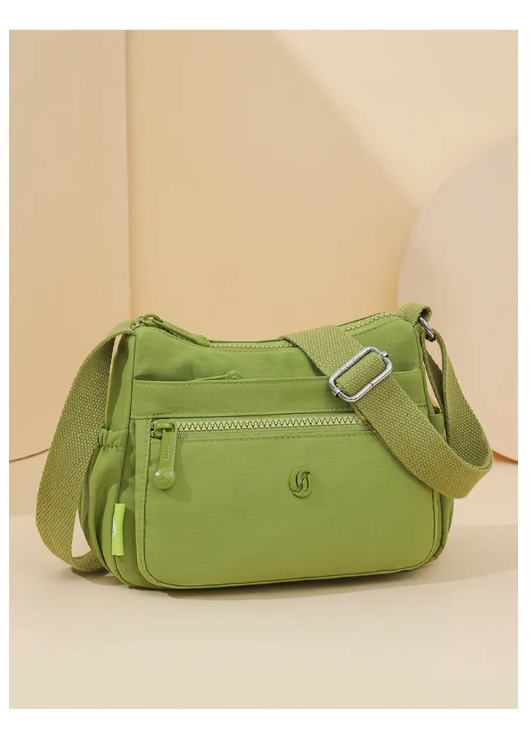 Lightweight Nylon Crossbody Bag for Women Grey — feature 6