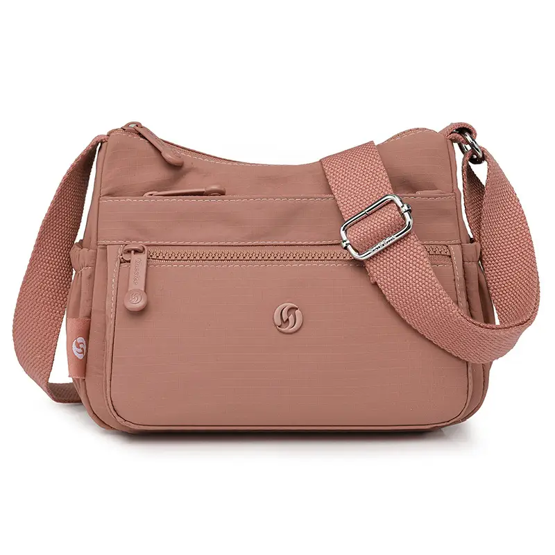Lightweight Nylon Crossbody Bag for Women Grey - Image 4