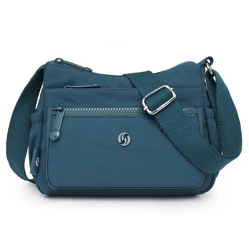 Lightweight Nylon Crossbody Bag for Women Grey - Image 6