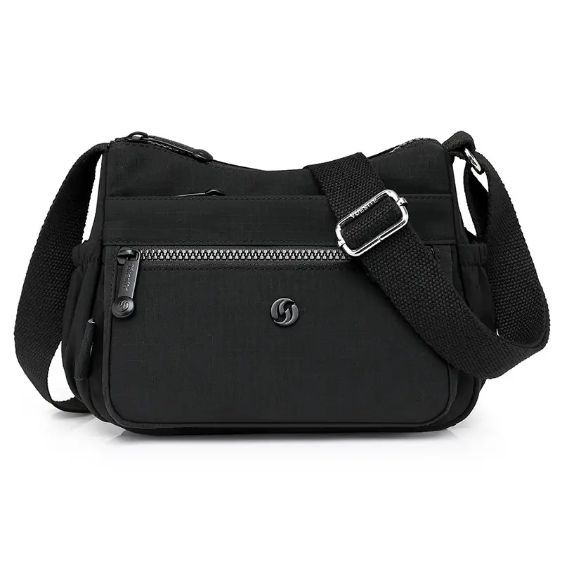 Lightweight Nylon Crossbody Bag for Women Grey - Image 7