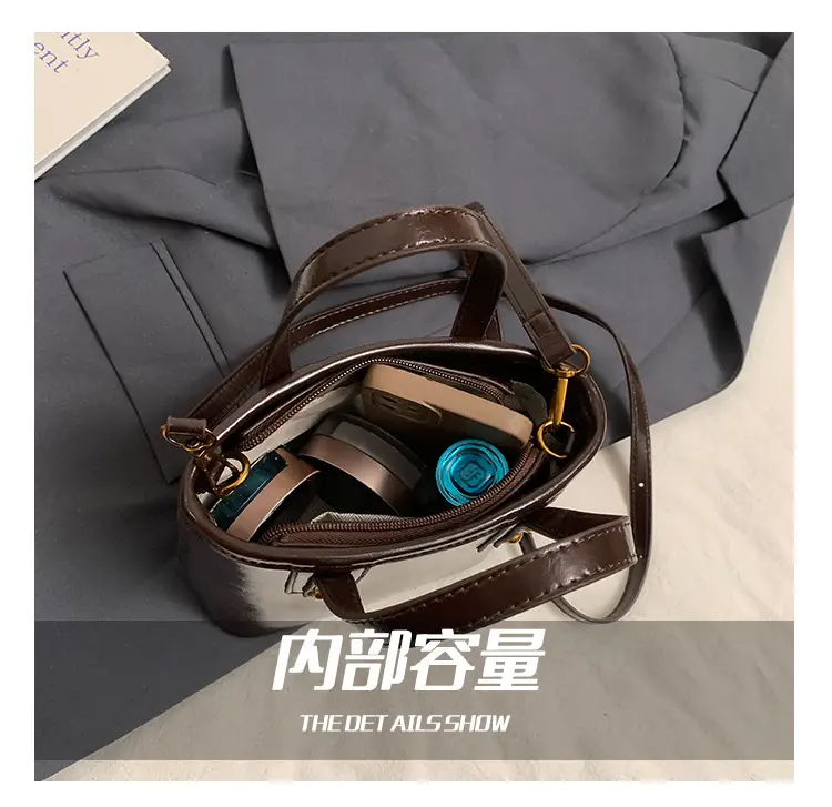 2025 Women's Square Black Shoulder Crossbody Bag with Pendants — feature 12