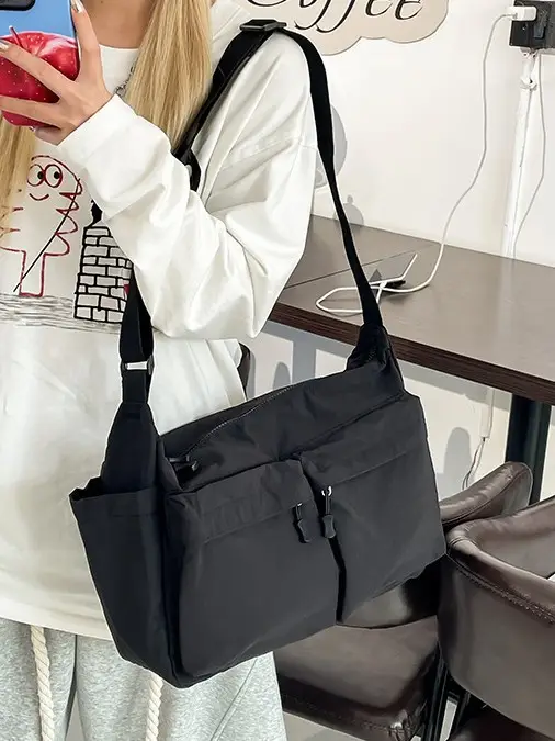 Water Resistant Unisex Crossbody Bag for Men - Image 5