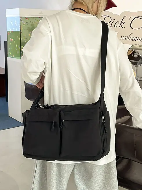 Water Resistant Unisex Crossbody Bag for Men - Image 7