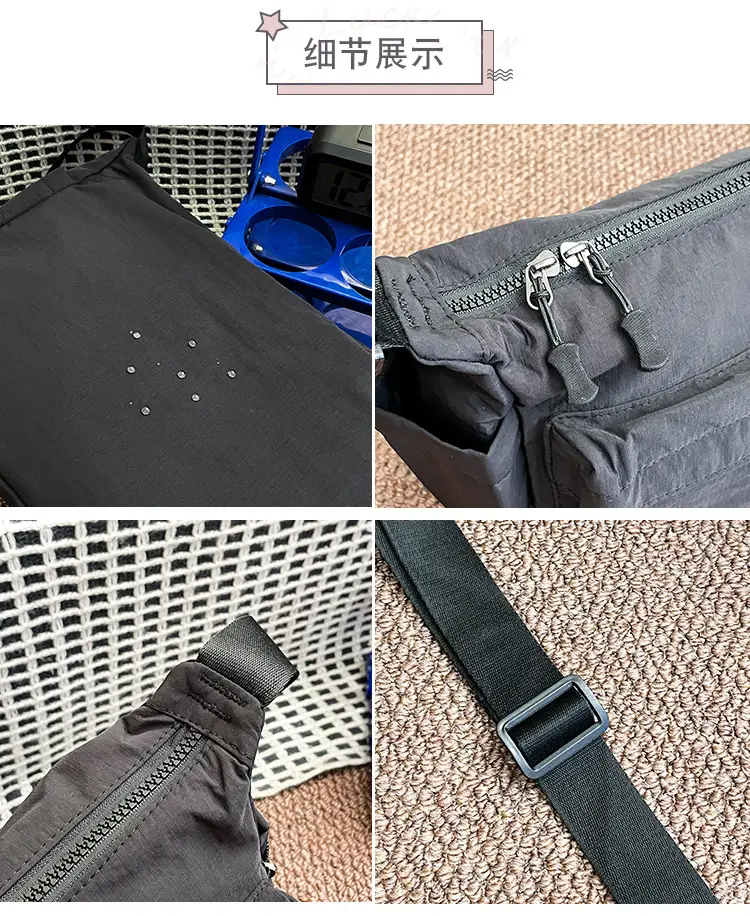 Water Resistant Unisex Crossbody Bag for Men — feature 23