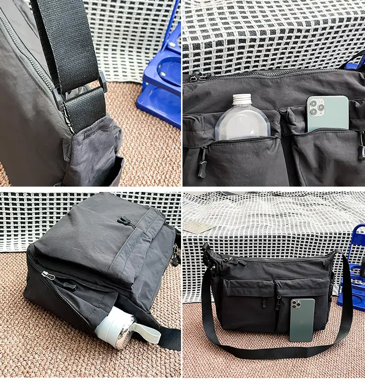 Water Resistant Unisex Crossbody Bag for Men — feature 24