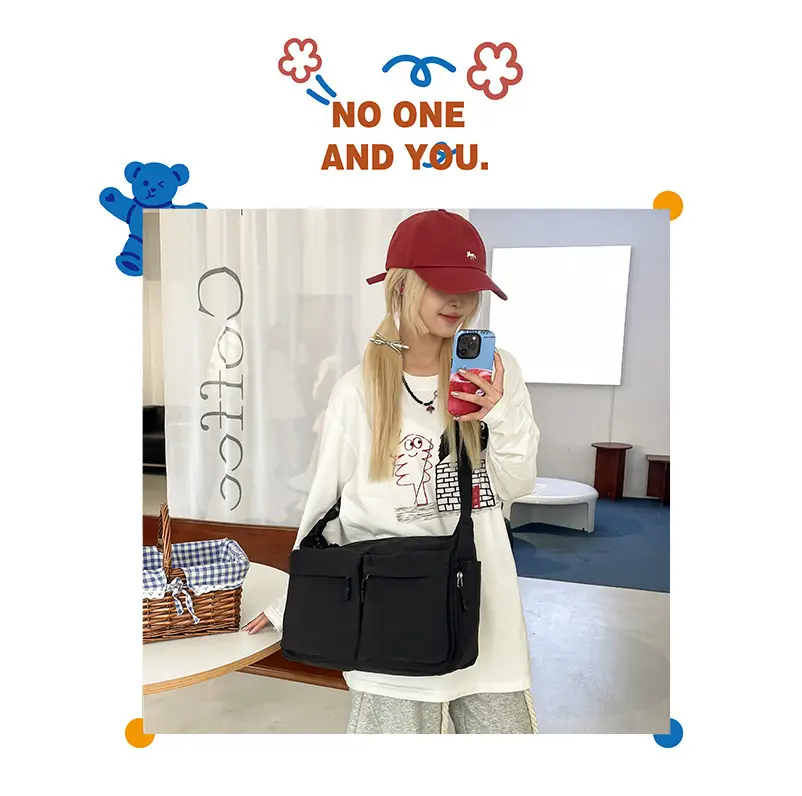 Water Resistant Unisex Crossbody Bag for Men — feature 3