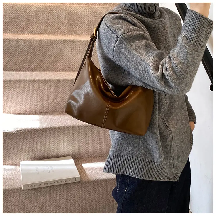 Brown PU Leather Shoulder Bag for Women — feature 19