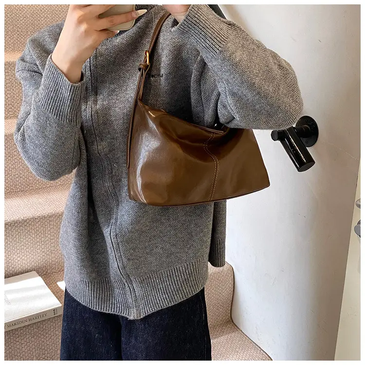 Brown PU Leather Shoulder Bag for Women — feature 21