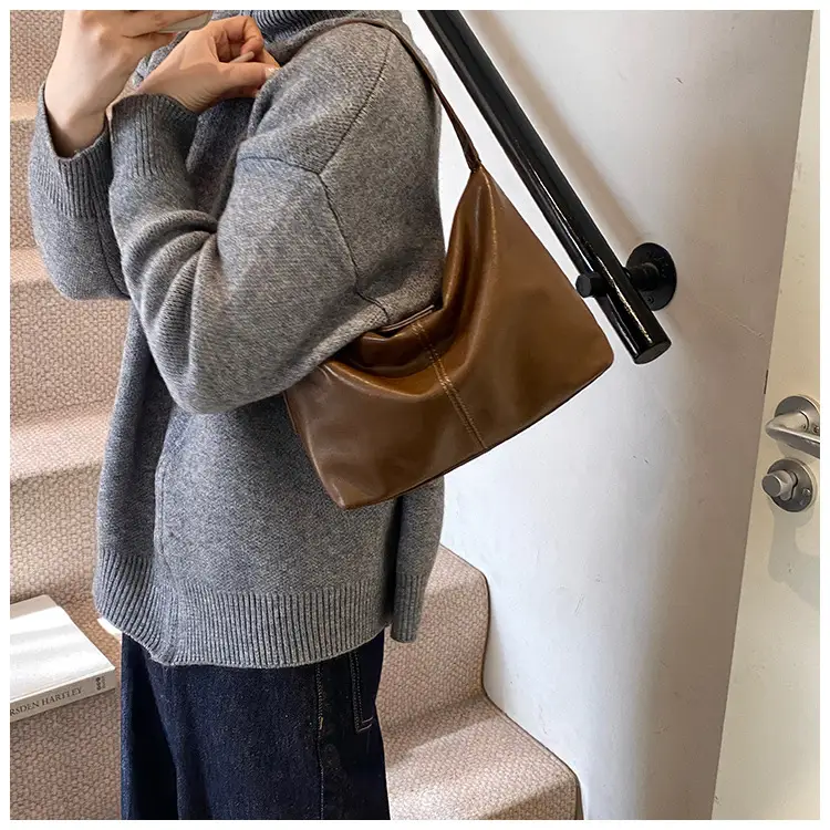Brown PU Leather Shoulder Bag for Women — feature 22
