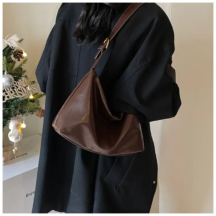 Brown PU Leather Shoulder Bag for Women — feature 32