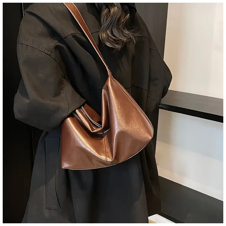 Brown PU Leather Shoulder Bag for Women — feature 33
