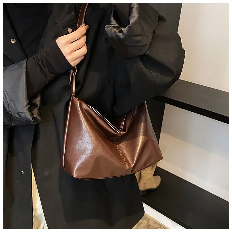 Brown PU Leather Shoulder Bag for Women — feature 34
