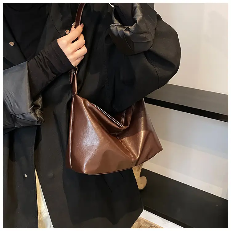 Brown PU Leather Shoulder Bag for Women — feature 36