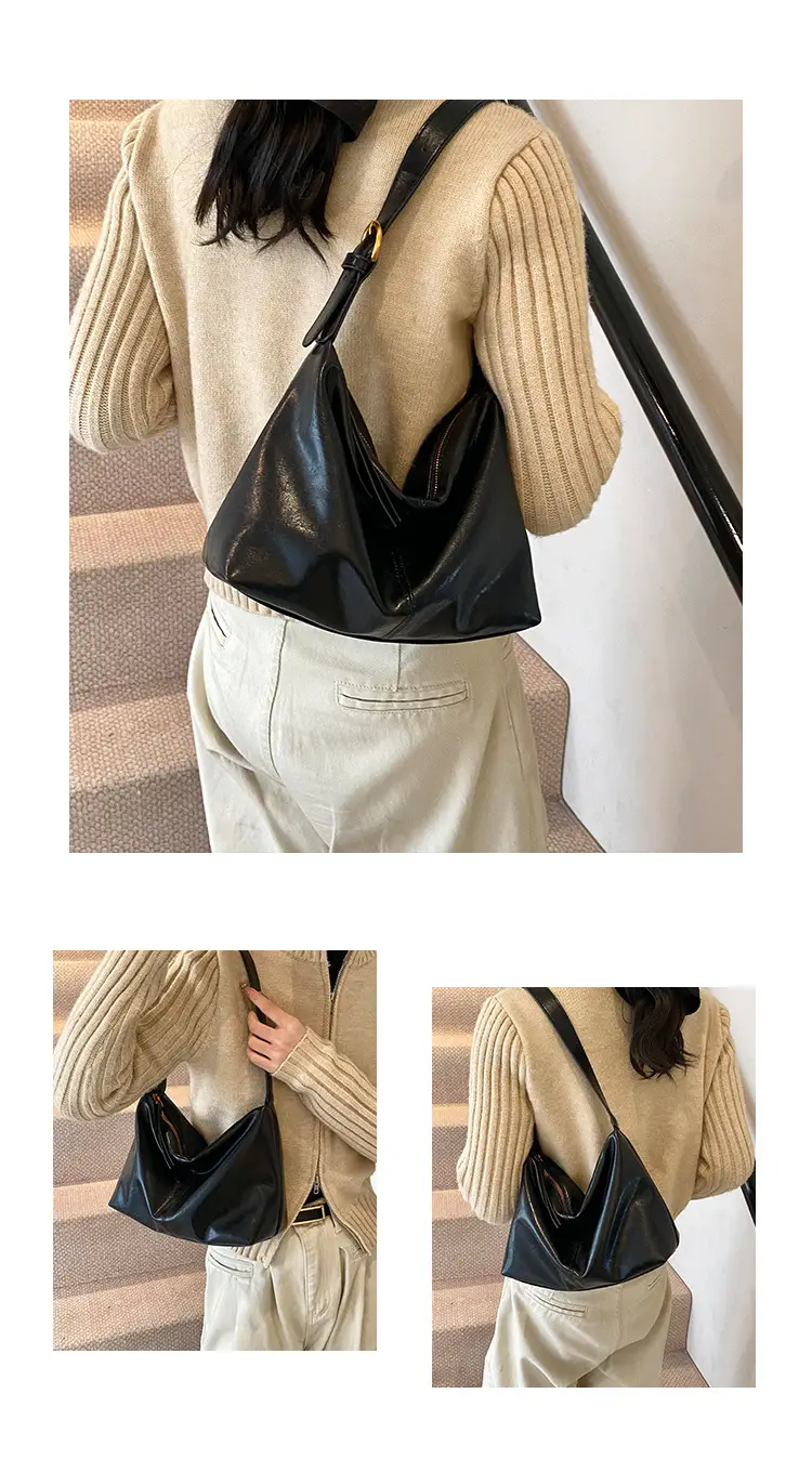Brown PU Leather Shoulder Bag for Women — feature 6