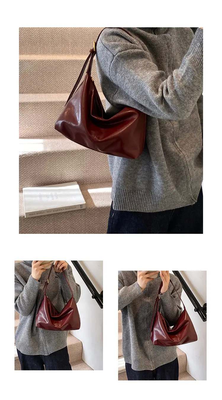 Brown PU Leather Shoulder Bag for Women — feature 8
