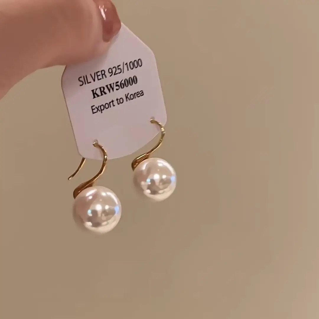 Golden Ring Ear Ring Women's 2024 New Explosive Ear Buckle Light Luxury Advanced Ear Ring Earrings Autumn and Winter Ring Earrings
