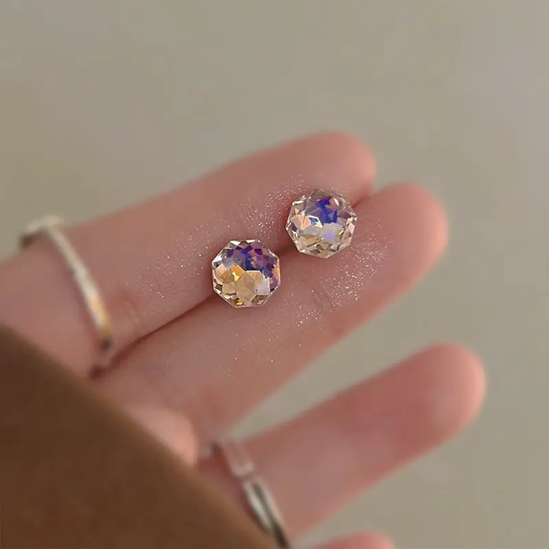 Golden Ring Ear Ring Women's 2024 New Explosive Ear Buckle Light Luxury Advanced Ear Ring Earrings Autumn and Winter Ring Earrings