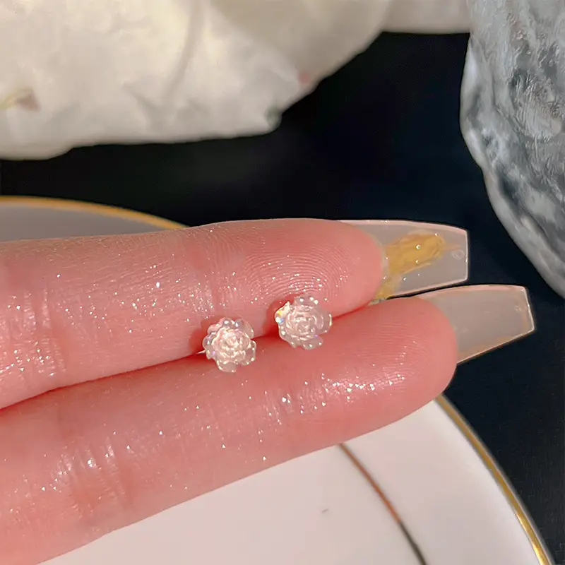 Golden Ring Ear Ring Women's 2024 New Explosive Ear Buckle Light Luxury Advanced Ear Ring Earrings Autumn and Winter Ring Earrings